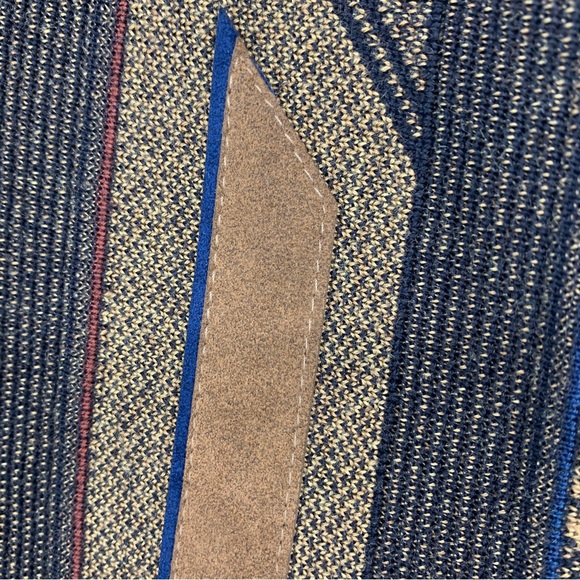 Aeffe mens small sweater pullover Italy Wool Blend Stripes Retro - Picture 4 of 13